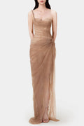 ININA | Vestido Midi Encaje Corset
