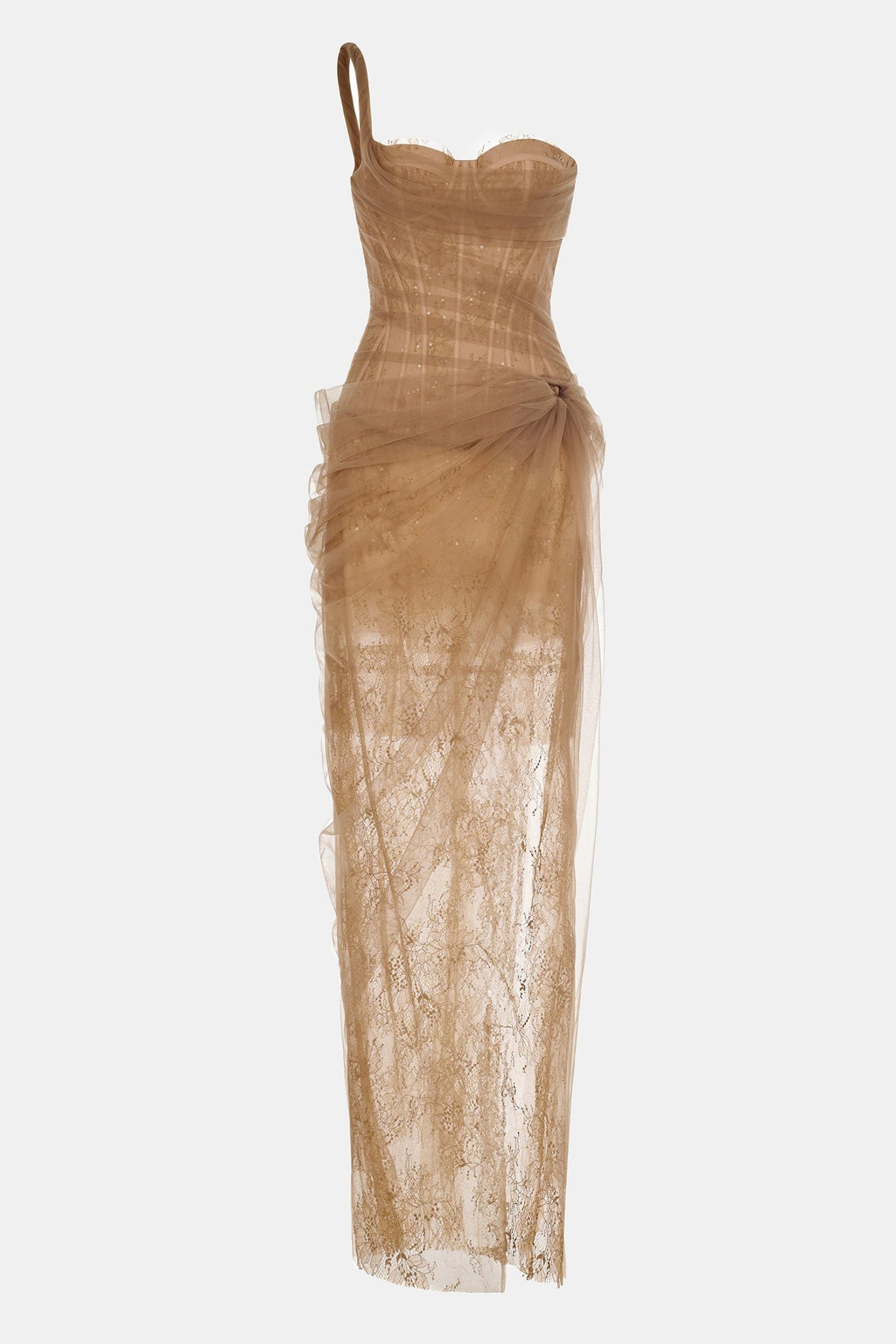 ININA | Vestido Midi Encaje Corset