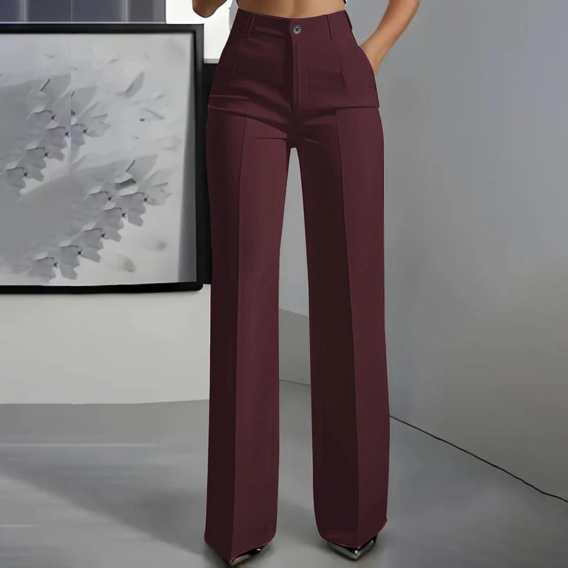 VALENTINA | Pantalones de Traje Cintura Alta