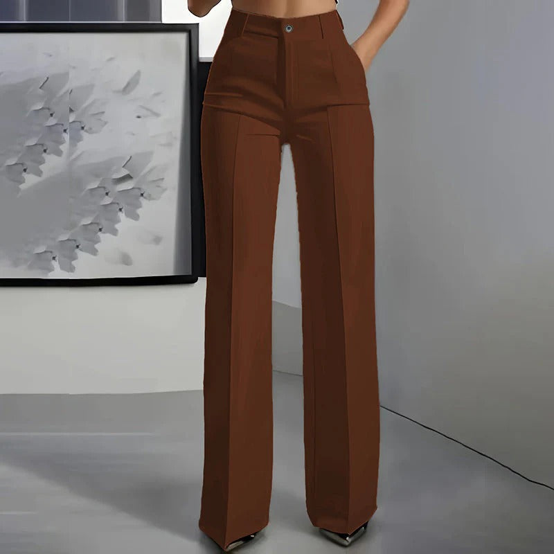 VALENTINA | Pantalones de Traje Cintura Alta