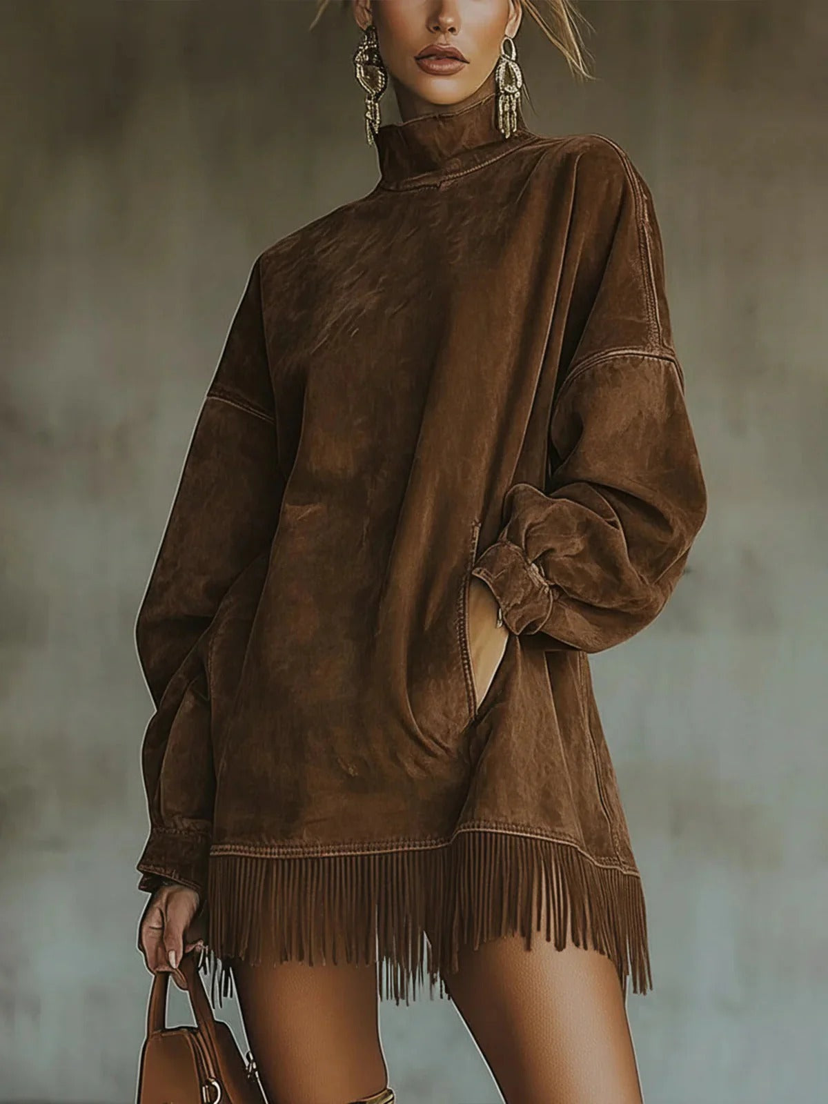 MARTINA | Vestido Túnica Boho con Flecos