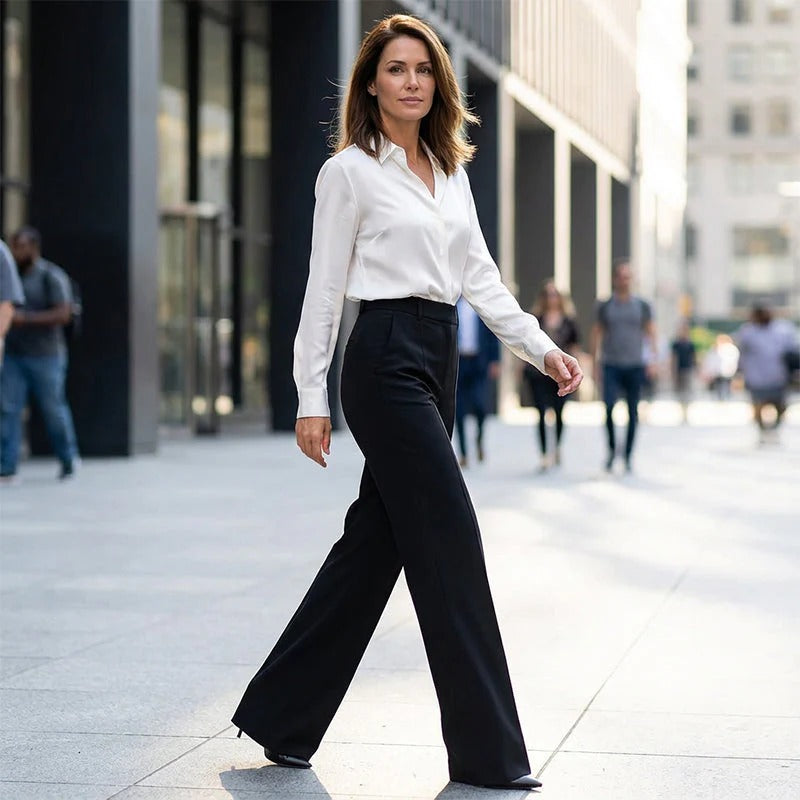 VALENTINA | Pantalones de Traje Cintura Alta
