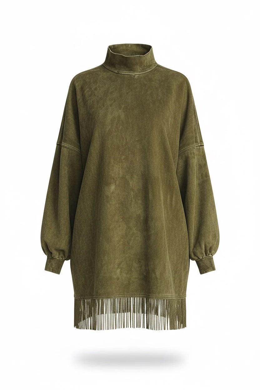 MARTINA | Vestido Túnica Boho con Flecos